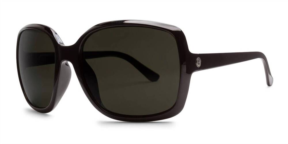 NEW ELECTRIC LABEL women's marin polarized sunglasses in gloss black / grey pola
